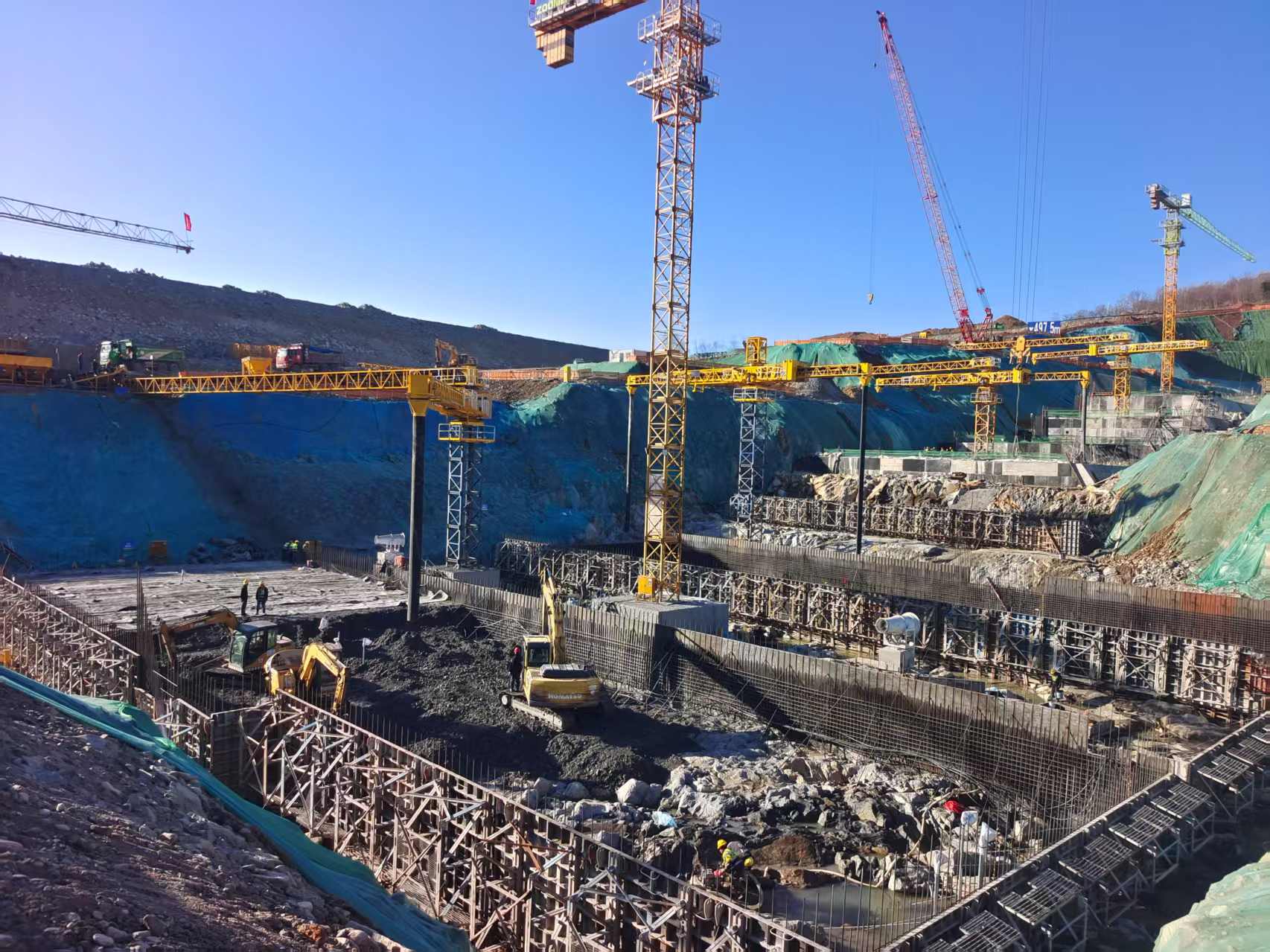 凱博科技皮帶式混凝土澆筑設(shè)備助力林海水庫(kù)砼高效澆筑施工